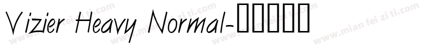 Vizier Heavy Normal字体转换